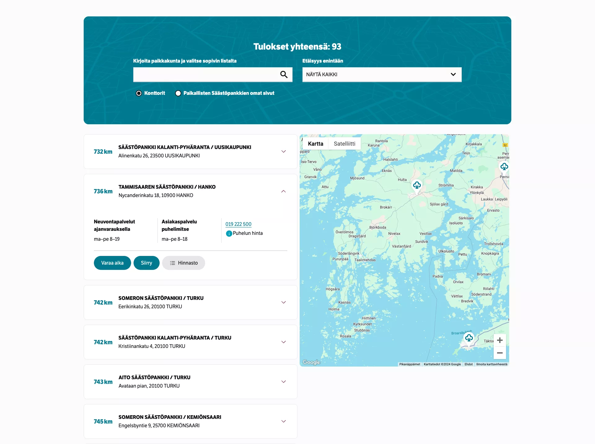 Säästöpankki Office finder